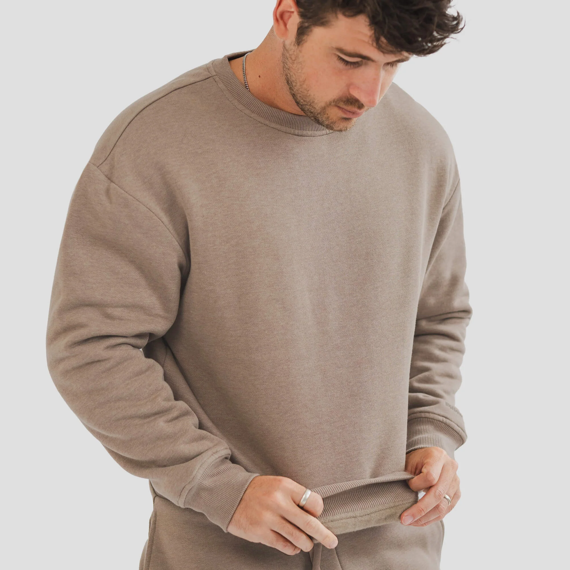 Men's AlpacaCloud® Heavyweight Crew Neck Sweatshirt - Image 13