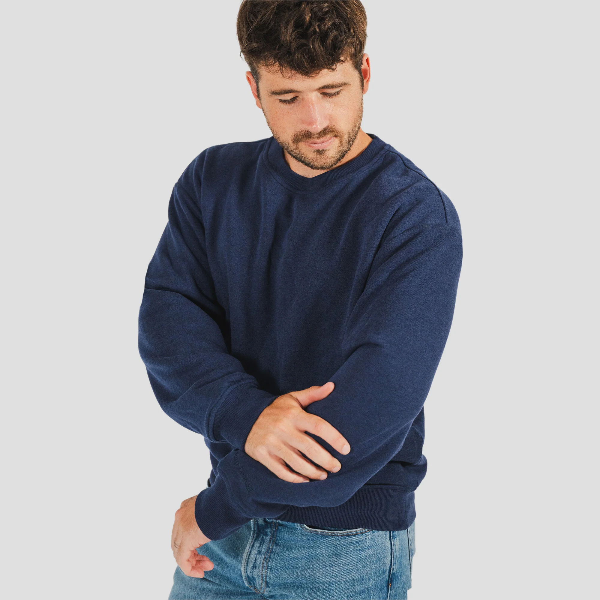 Men's AlpacaCloud® Heavyweight Crew Neck Sweatshirt - Image 5